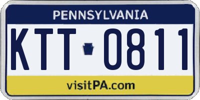 PA license plate KTT0811