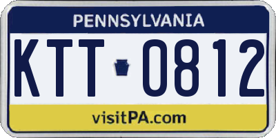 PA license plate KTT0812