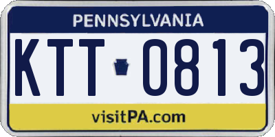 PA license plate KTT0813
