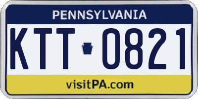 PA license plate KTT0821