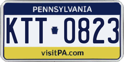PA license plate KTT0823