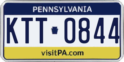 PA license plate KTT0844