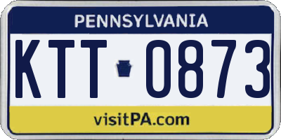 PA license plate KTT0873