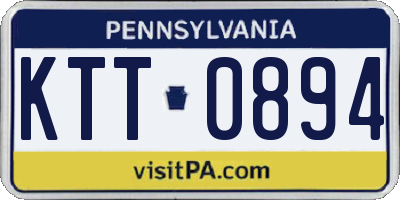 PA license plate KTT0894
