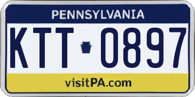 PA license plate KTT0897
