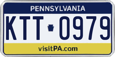 PA license plate KTT0979