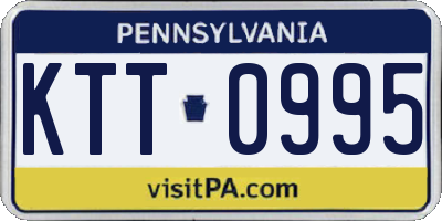 PA license plate KTT0995