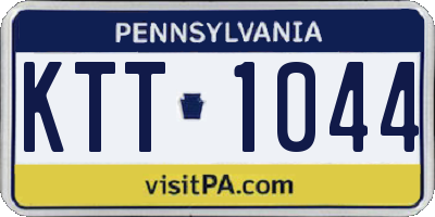 PA license plate KTT1044