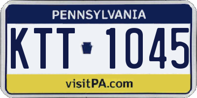 PA license plate KTT1045
