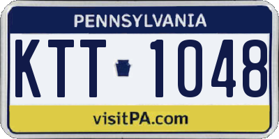 PA license plate KTT1048
