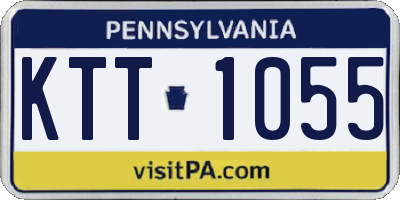 PA license plate KTT1055