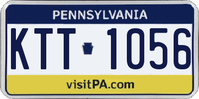 PA license plate KTT1056