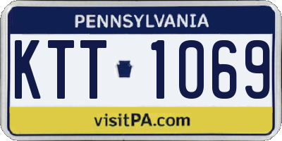 PA license plate KTT1069