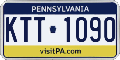 PA license plate KTT1090