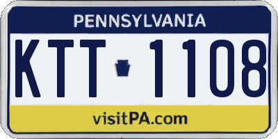PA license plate KTT1108