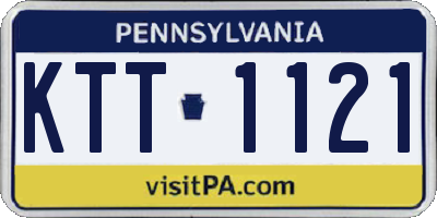 PA license plate KTT1121