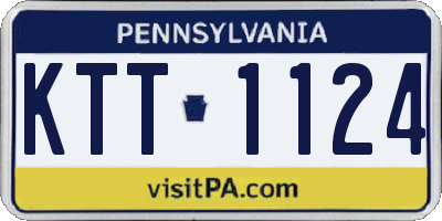PA license plate KTT1124