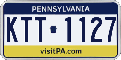 PA license plate KTT1127