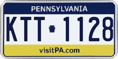 PA license plate KTT1128