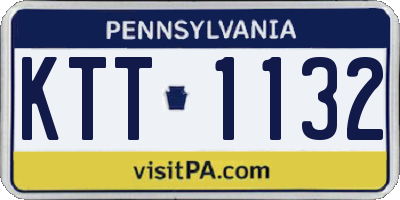 PA license plate KTT1132