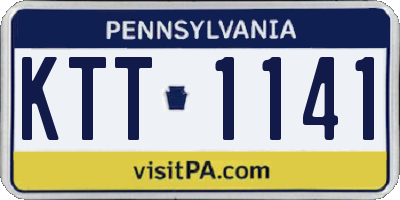 PA license plate KTT1141