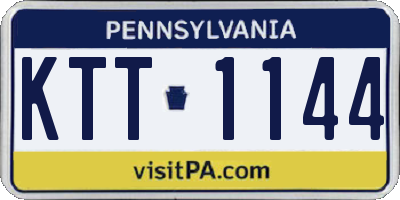 PA license plate KTT1144