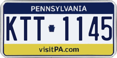 PA license plate KTT1145