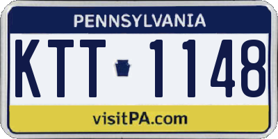 PA license plate KTT1148