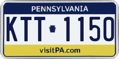 PA license plate KTT1150