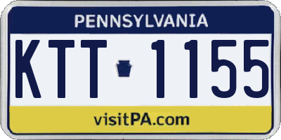 PA license plate KTT1155