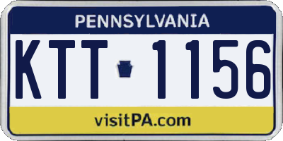 PA license plate KTT1156