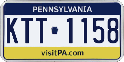 PA license plate KTT1158