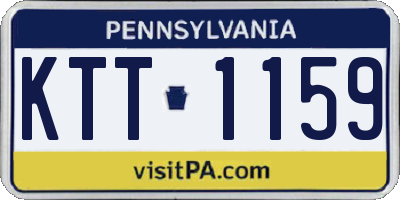 PA license plate KTT1159