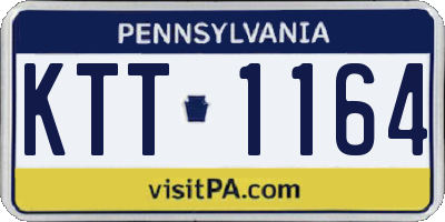 PA license plate KTT1164