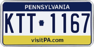 PA license plate KTT1167