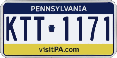 PA license plate KTT1171