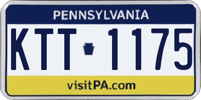 PA license plate KTT1175