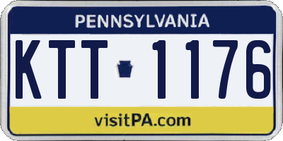 PA license plate KTT1176
