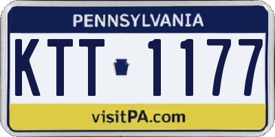 PA license plate KTT1177