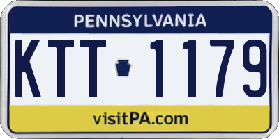 PA license plate KTT1179