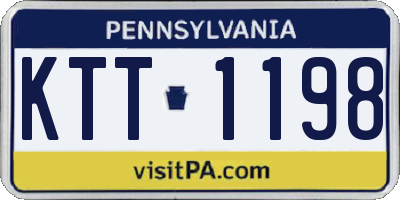 PA license plate KTT1198