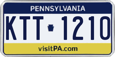 PA license plate KTT1210