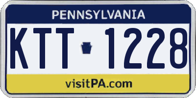 PA license plate KTT1228