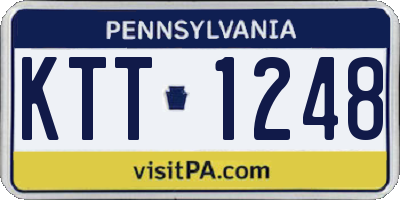 PA license plate KTT1248