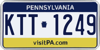 PA license plate KTT1249