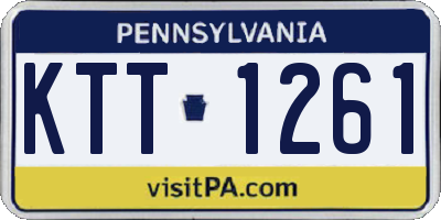 PA license plate KTT1261