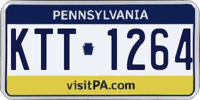 PA license plate KTT1264