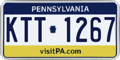 PA license plate KTT1267