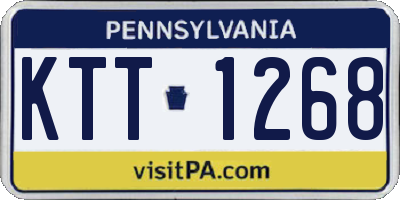 PA license plate KTT1268