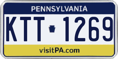 PA license plate KTT1269